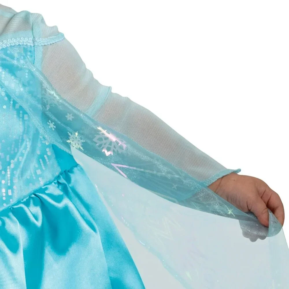 DISNEY PRINCESS FROZEN ELSA Fancy Dress TODDLER GIRLS SIZE 12-18 MONTHS NEW - Picture 5 of 9
